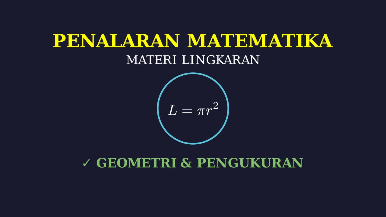 Konsep Dasar Lingkaran