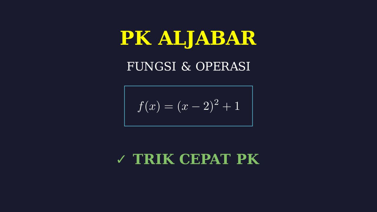 Penyelesaian Soal Fungsi Matematika