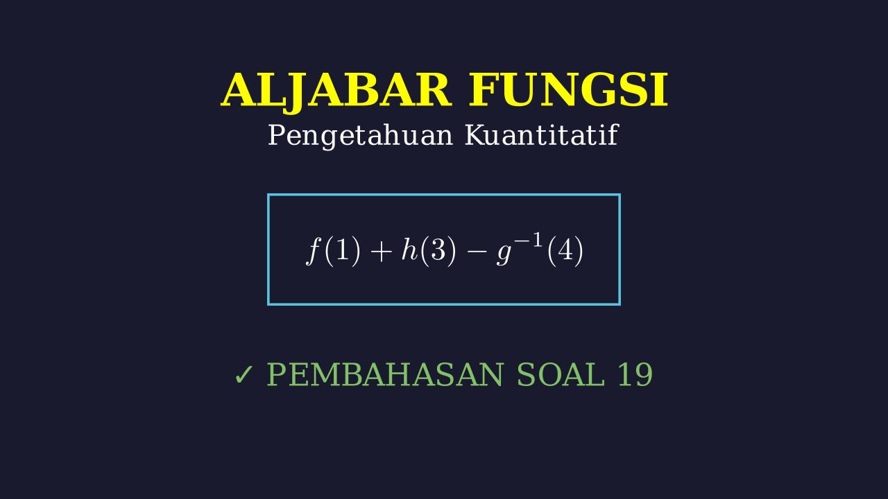 Operasi Fungsi dan Invers dari Grafik