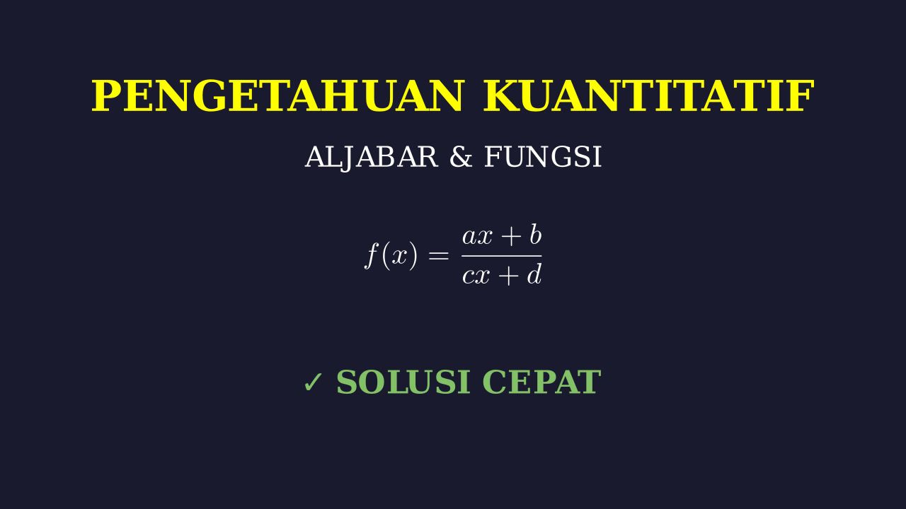 Menyelesaikan Persamaan Variabel Y