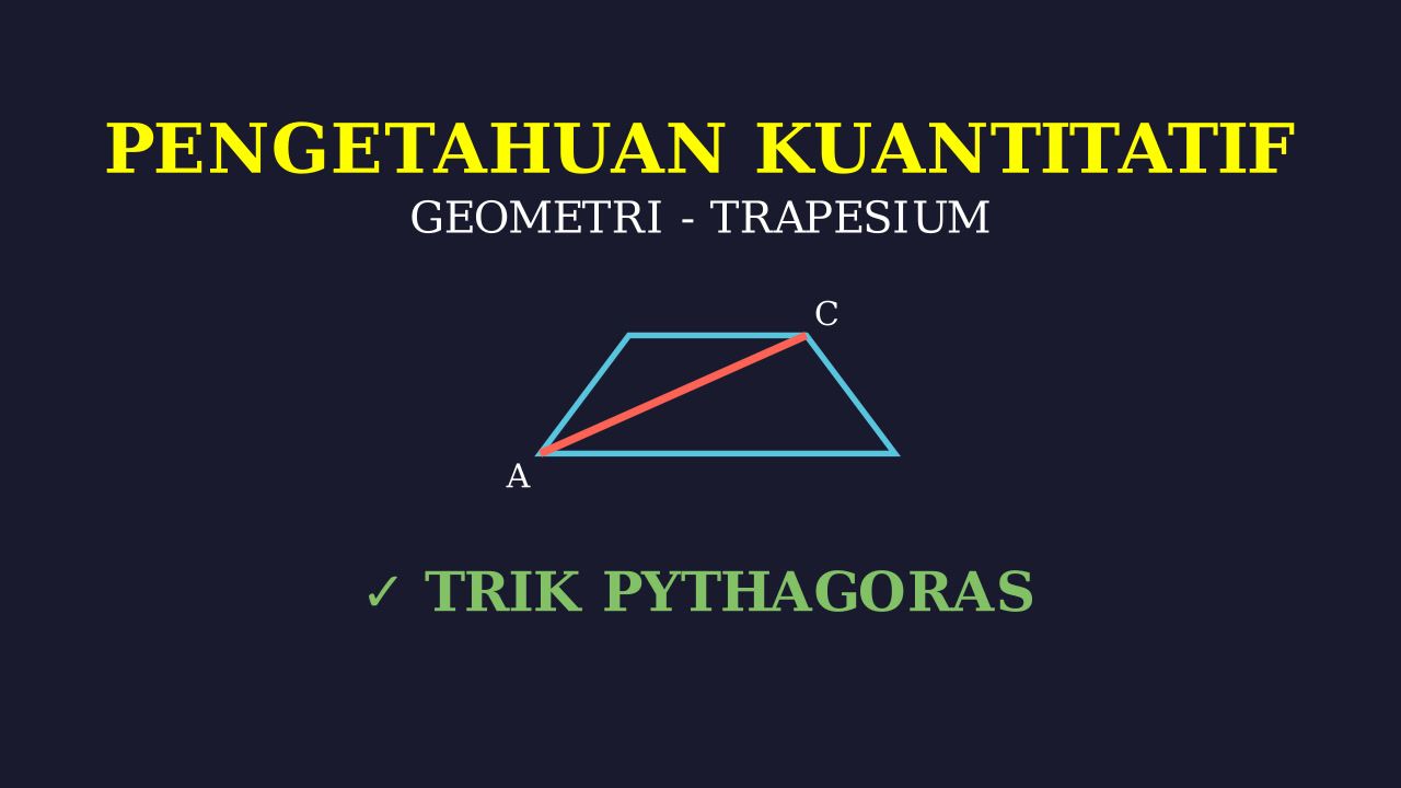 Menghitung Panjang Diagonal Jembatan Trapesium