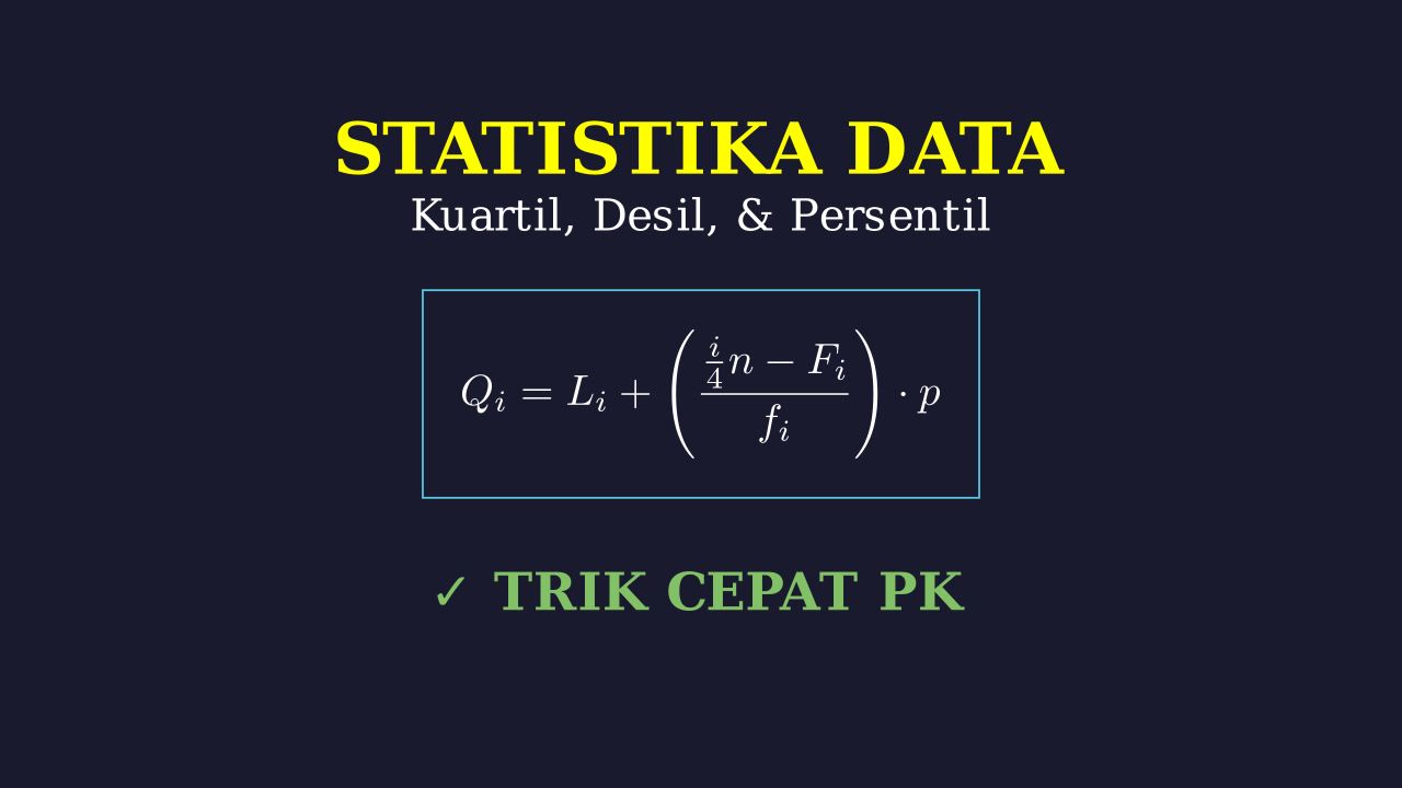 Kuartil, Desil, dan Persentil: Ukuran Letak Data