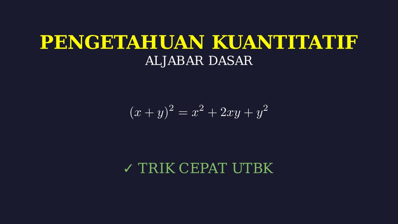 Aljabar Dasar: Memahami Konsep
