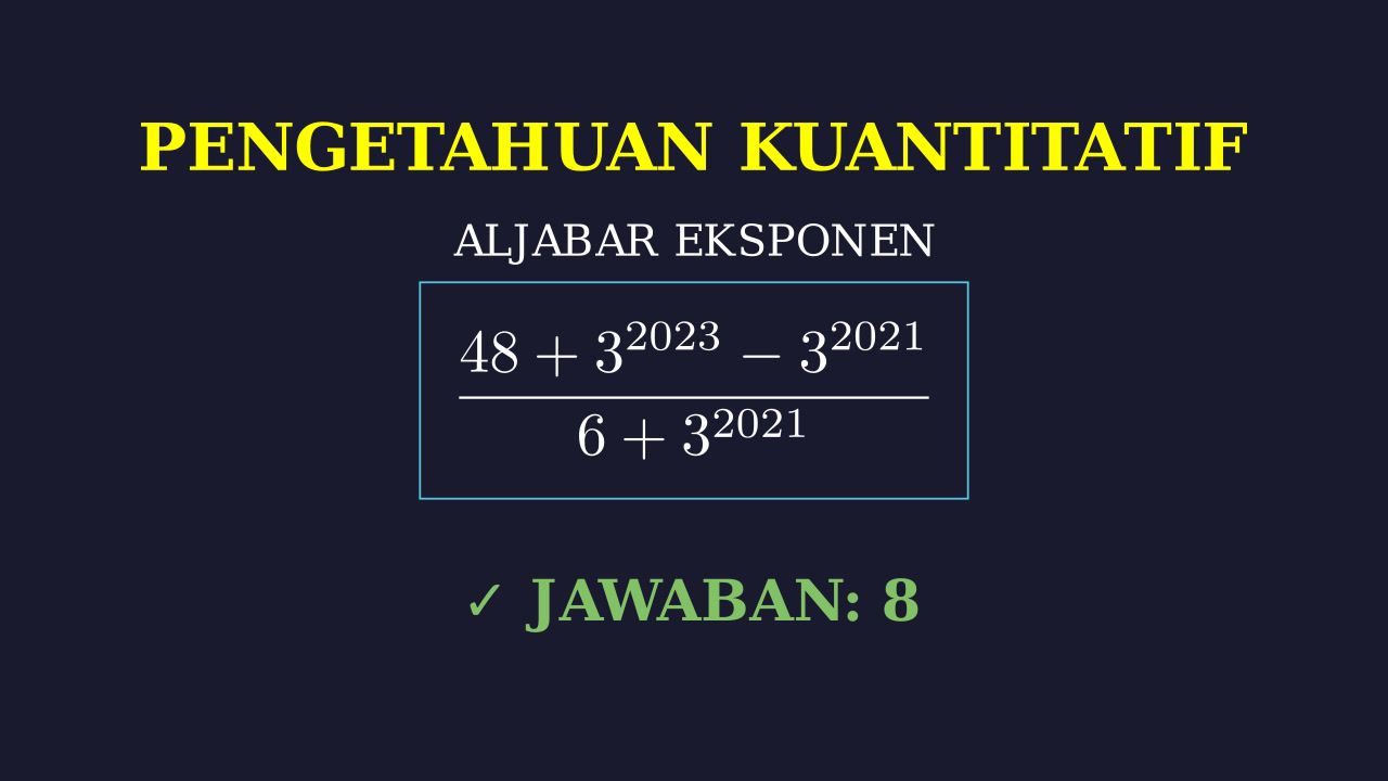 Menyederhanakan Operasi Bilangan Berpangkat