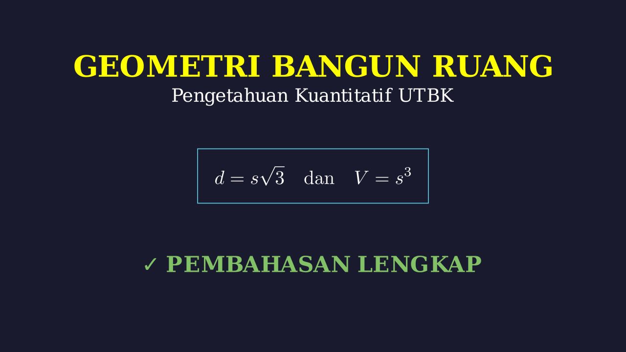 Geometri Bangun Ruang: Dimensi Tiga