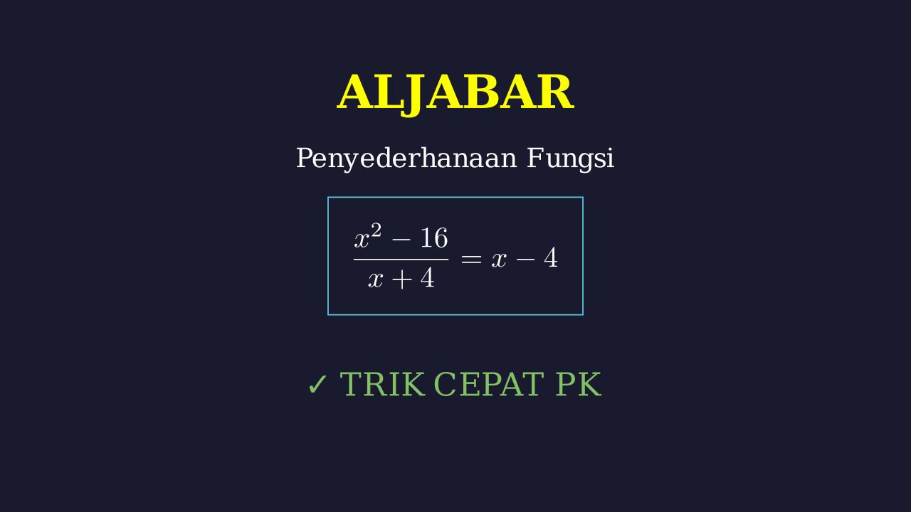 Penyederhanaan Aljabar