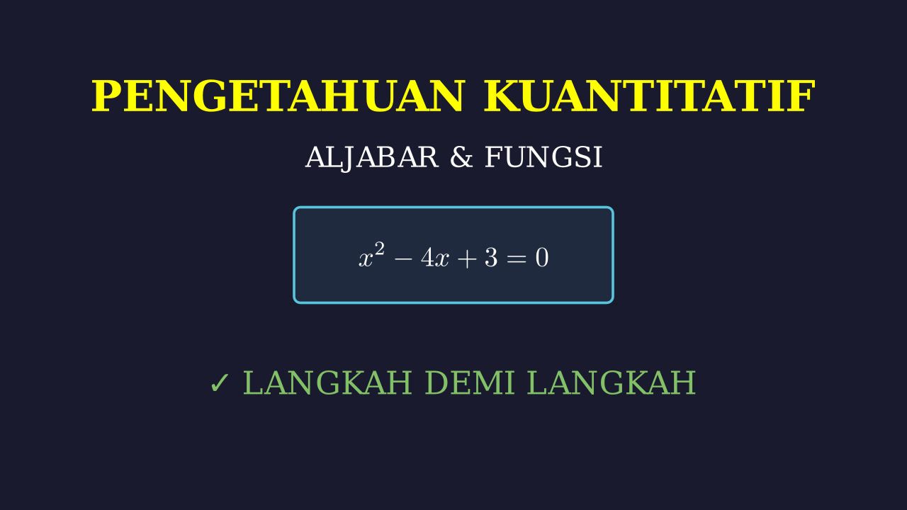 Penyelesaian Persamaan Bilangan Real