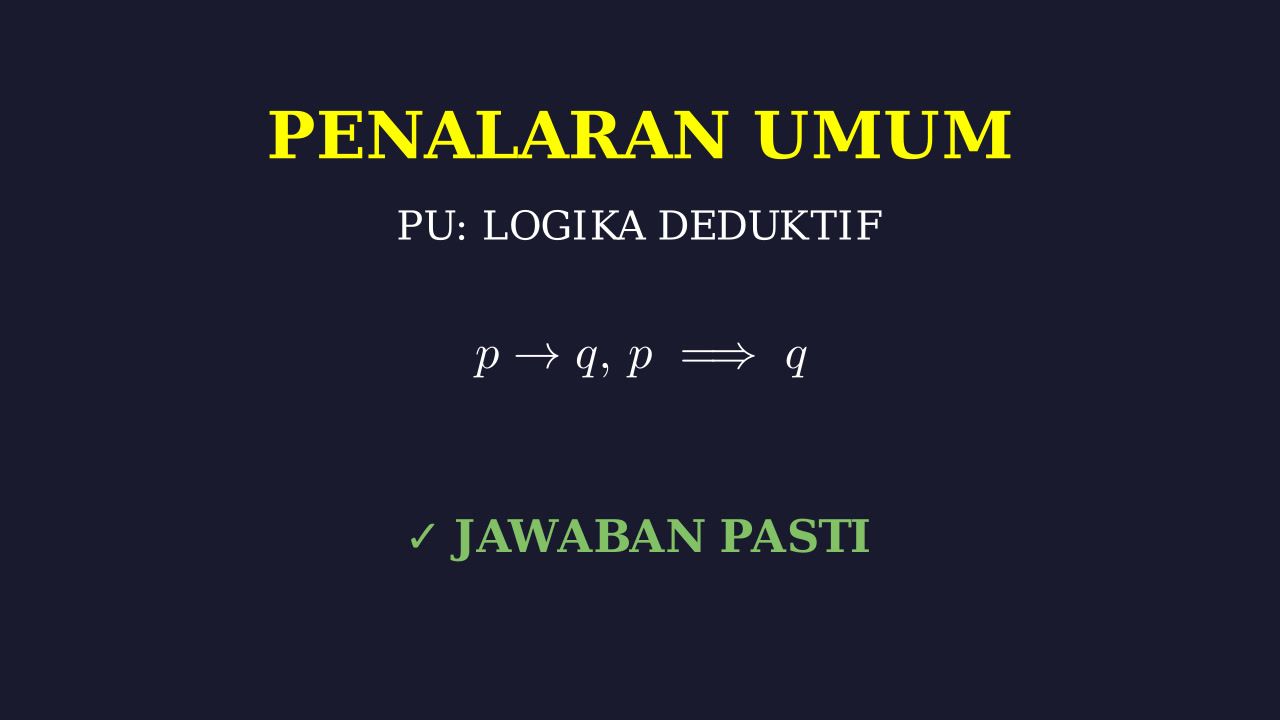 Penalaran Umum: Otak Pintar Kita