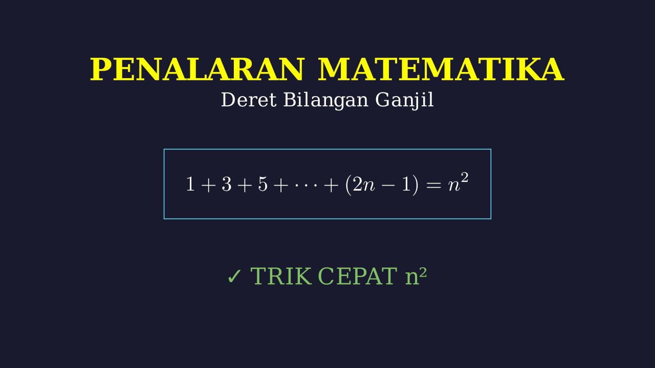 Sum of Consecutive Odd Numbers