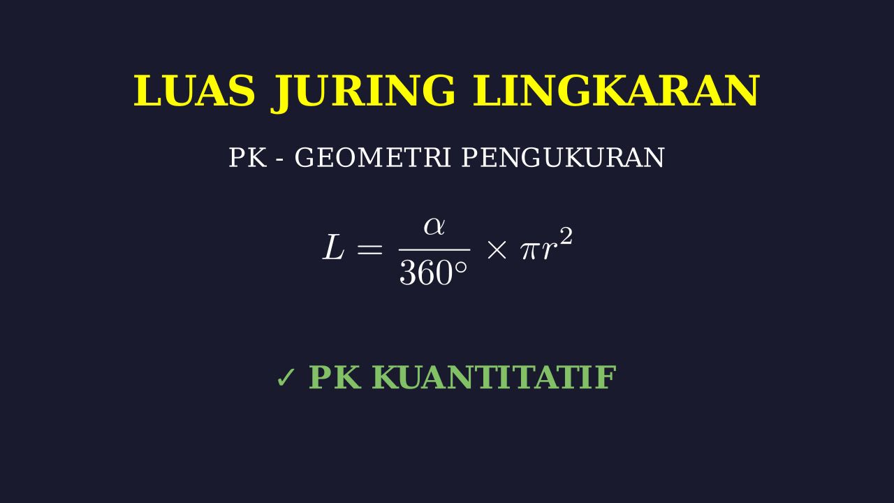 Luas Juring Lingkaran