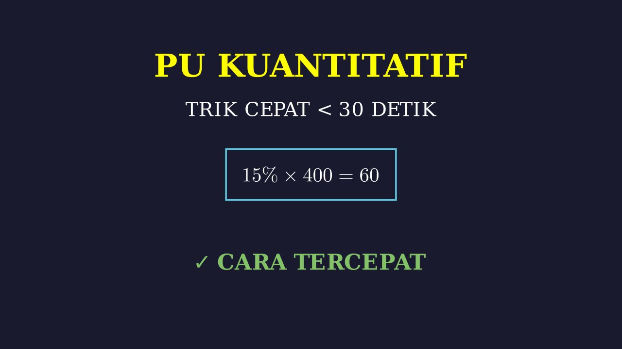 Trik Cepat 30 Detik