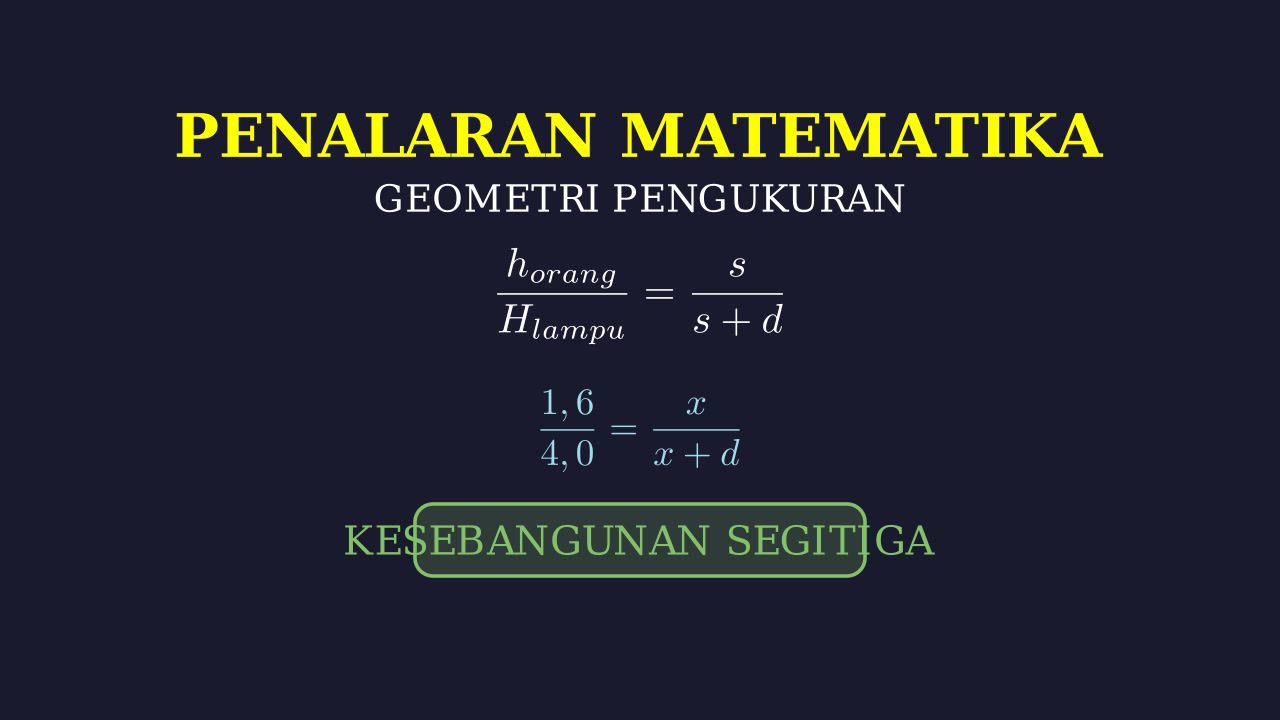 Menghitung Panjang Bayangan Karakter