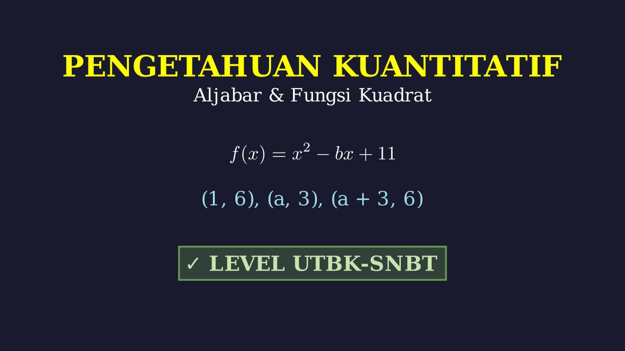 Fungsi Kuadrat: Mencari Nilai Variabel