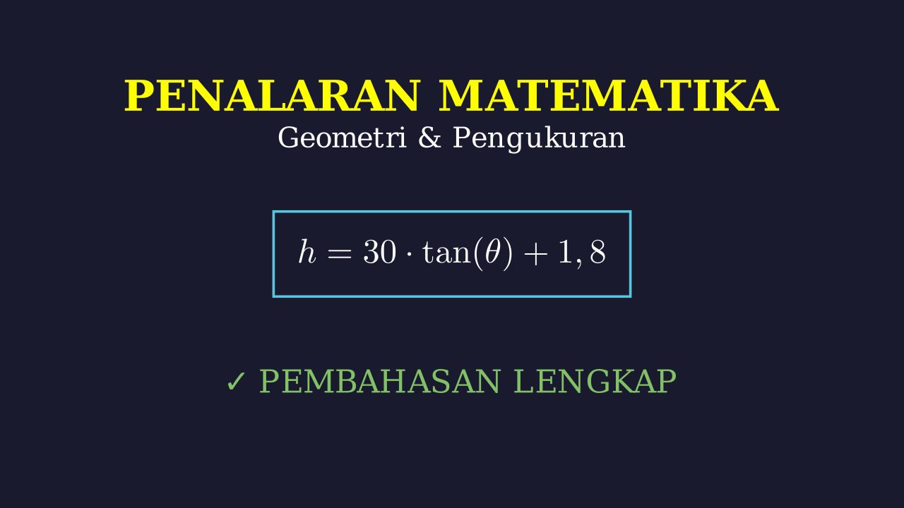 Trigonometri: Menghitung Tinggi Gedung