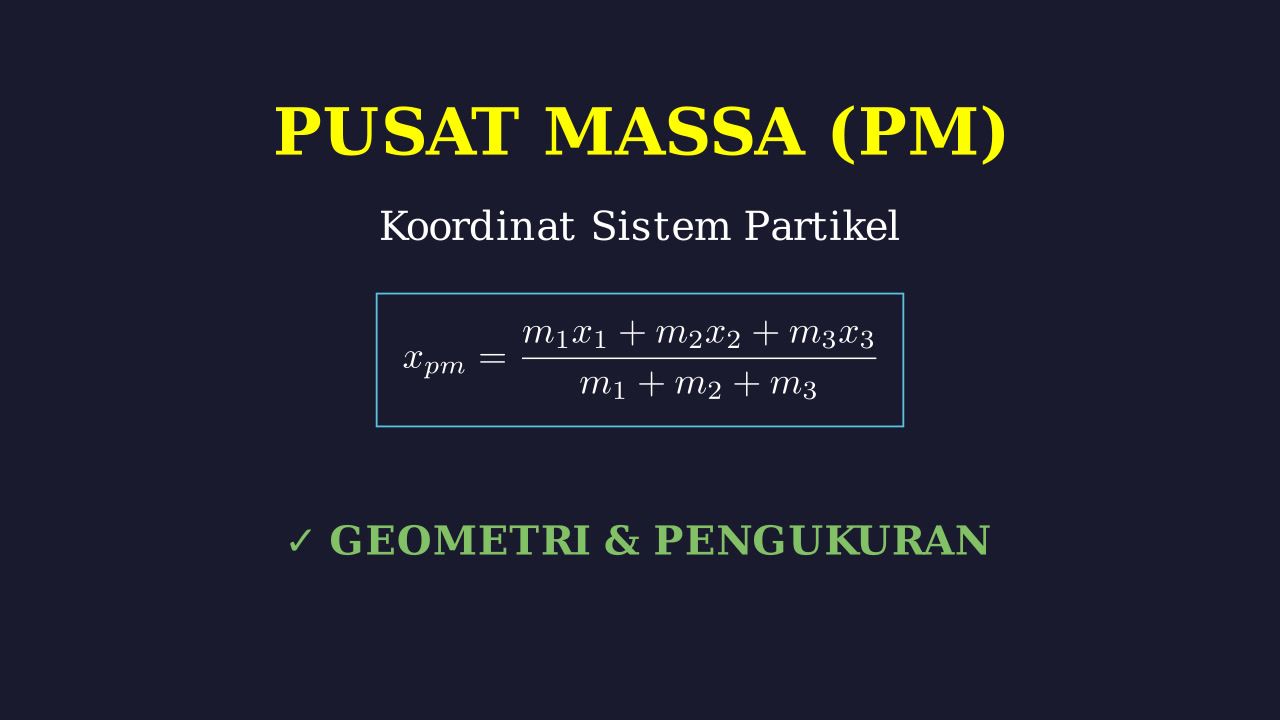 Menghitung Koordinat Pusat Massa