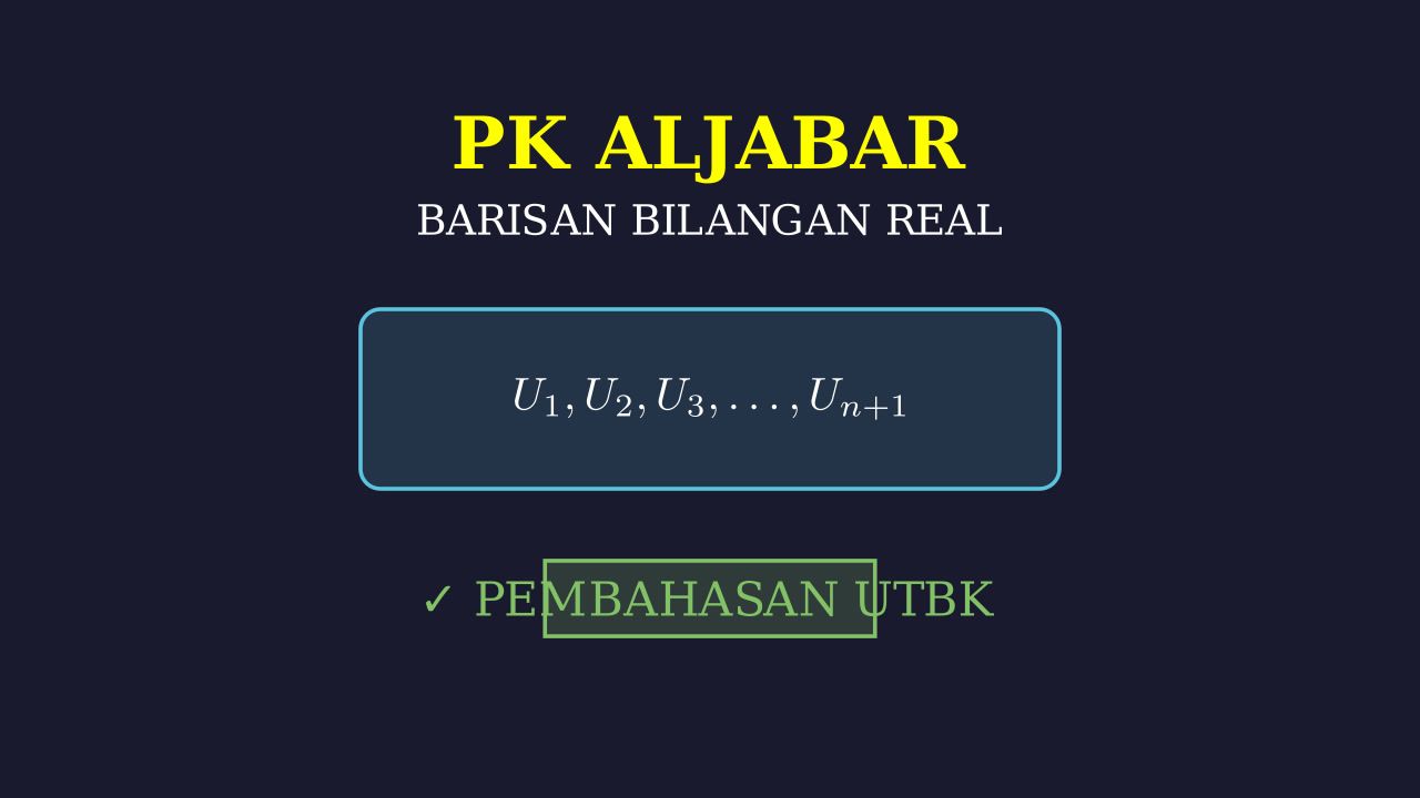 Barisan Bilangan Real