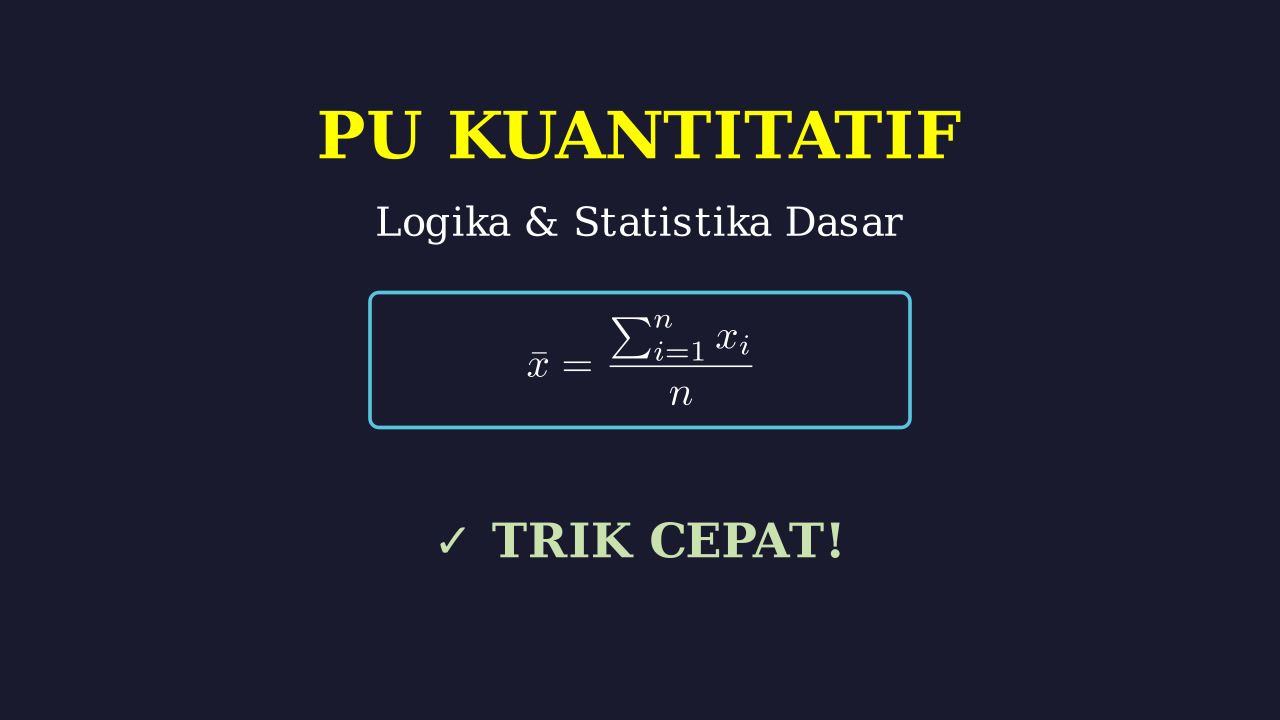 Logika Dan Statistika Dasar