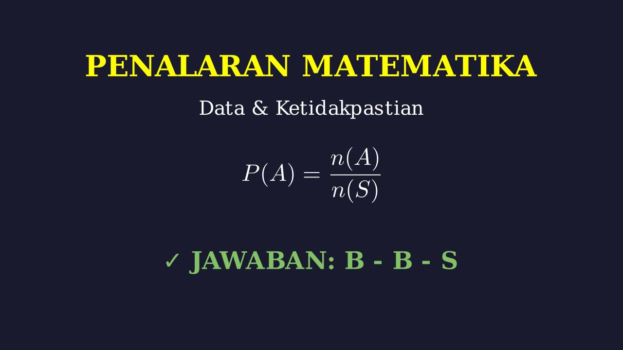 Analisis Jawaban: Benar, Benar, Salah