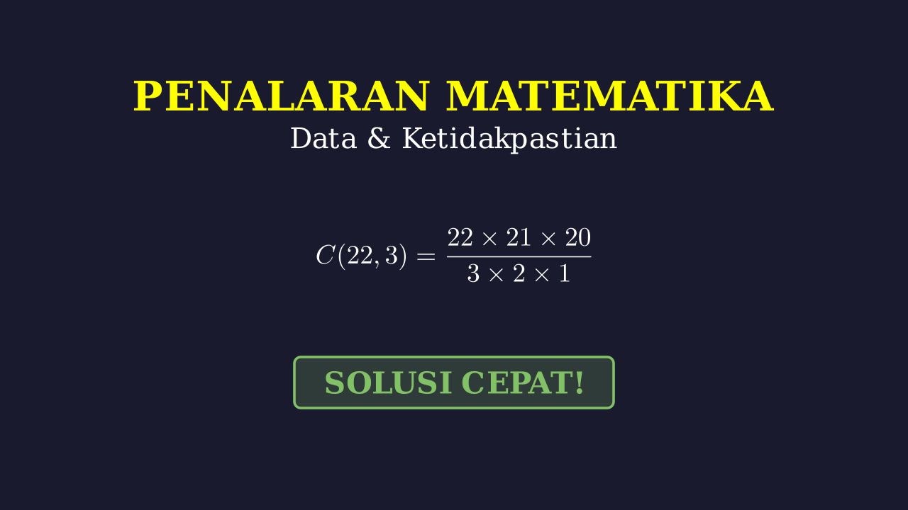 Kaidah Pencacahan: Memilih Bahan Bacaan