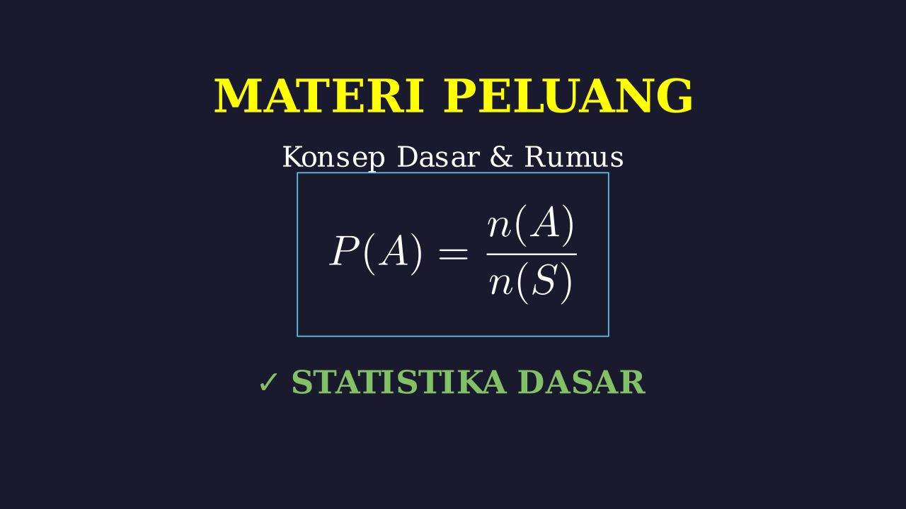 Peluang: Konsep Fundamental