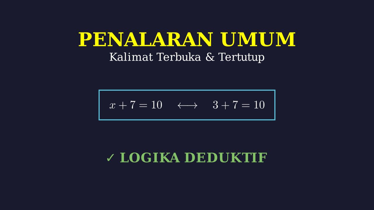 Proposisi: Kalimat Terbuka dan Tertutup