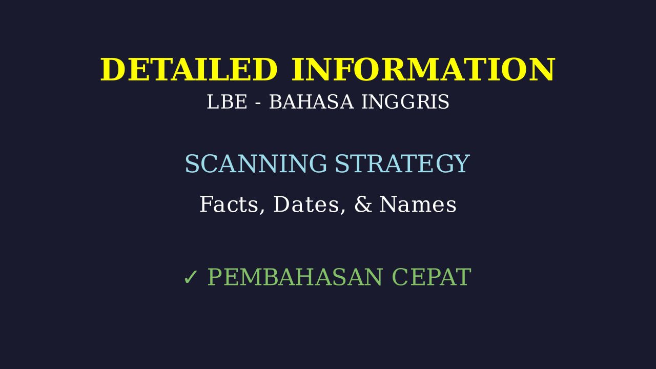 LBE: Panduan Detail