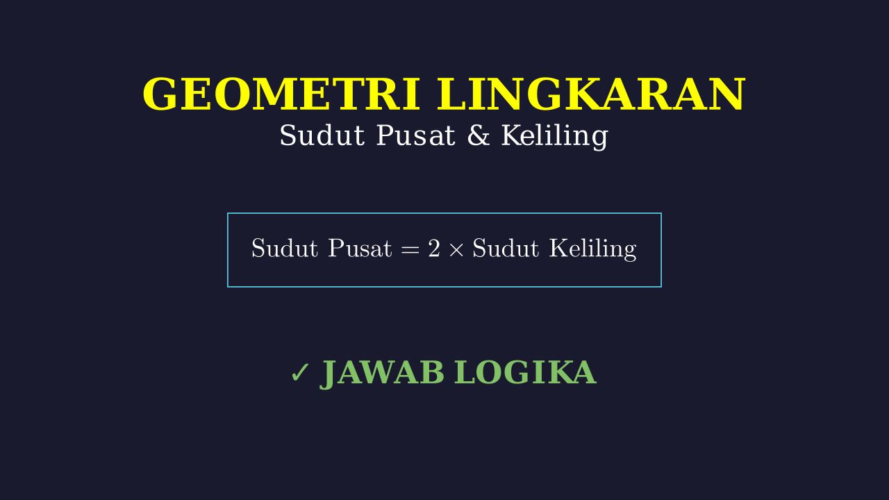 Sudut Pusat dan Sudut Keliling Lingkaran