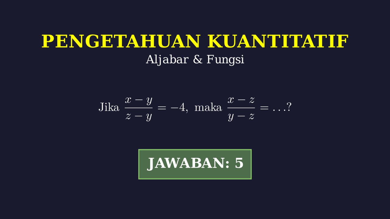Manipulasi Aljabar: Mencari Nilai Ekspresi