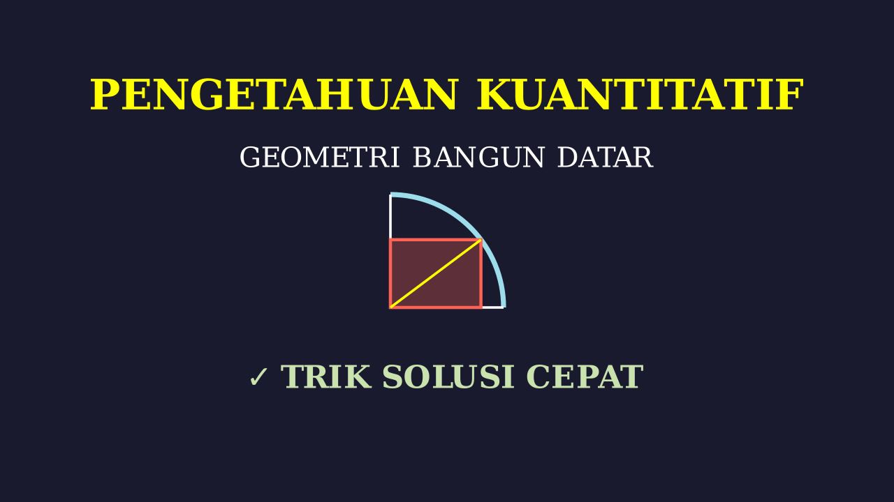 Geometri: Persegi Panjang dalam Seperempat Lingkaran