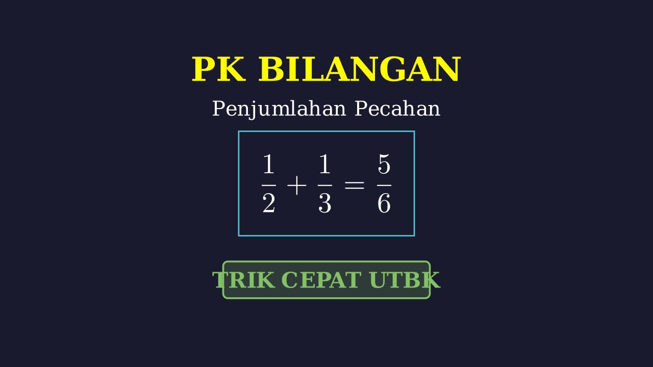 Penjumlahan Pecahan Beda Penyebut