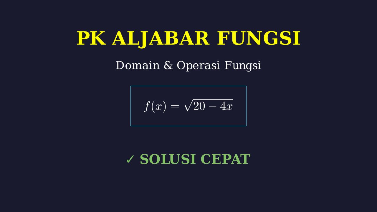 Penyelesaian Fungsi Akar