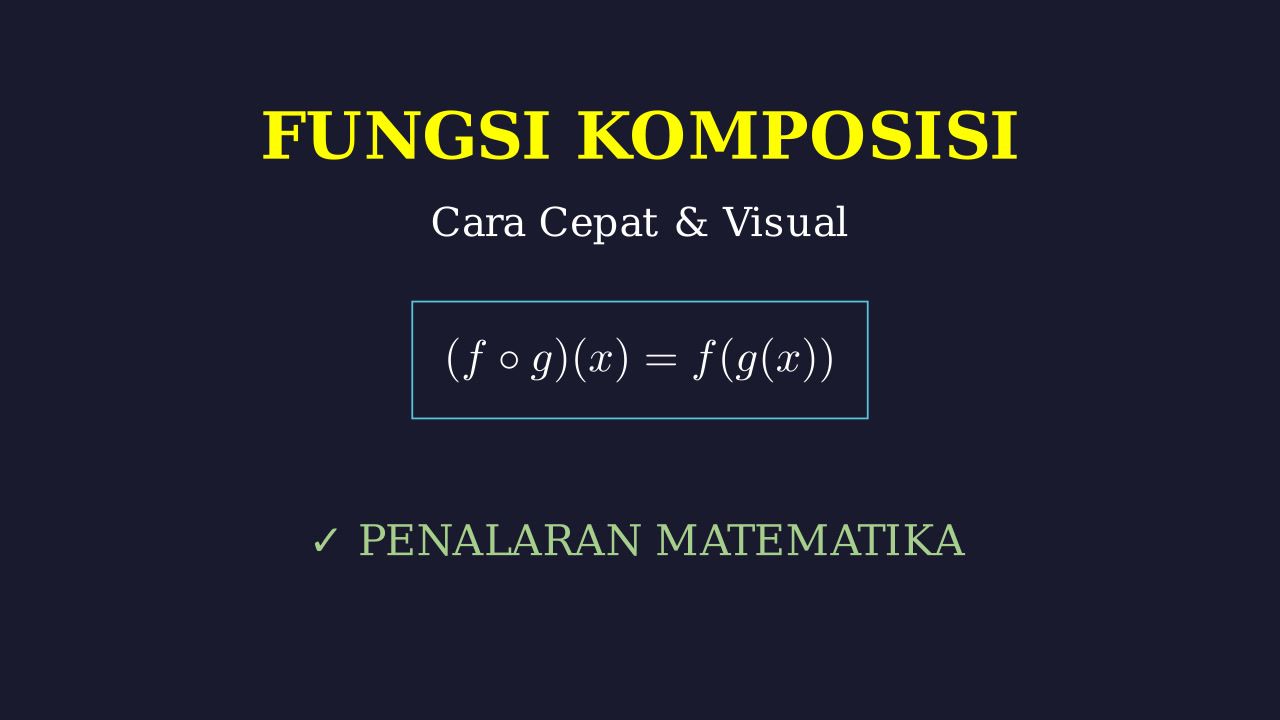 Menyelesaikan Soal Fungsi Komposisi
