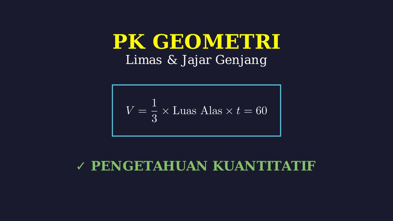 Volume Limas: Alas Jajar Genjang