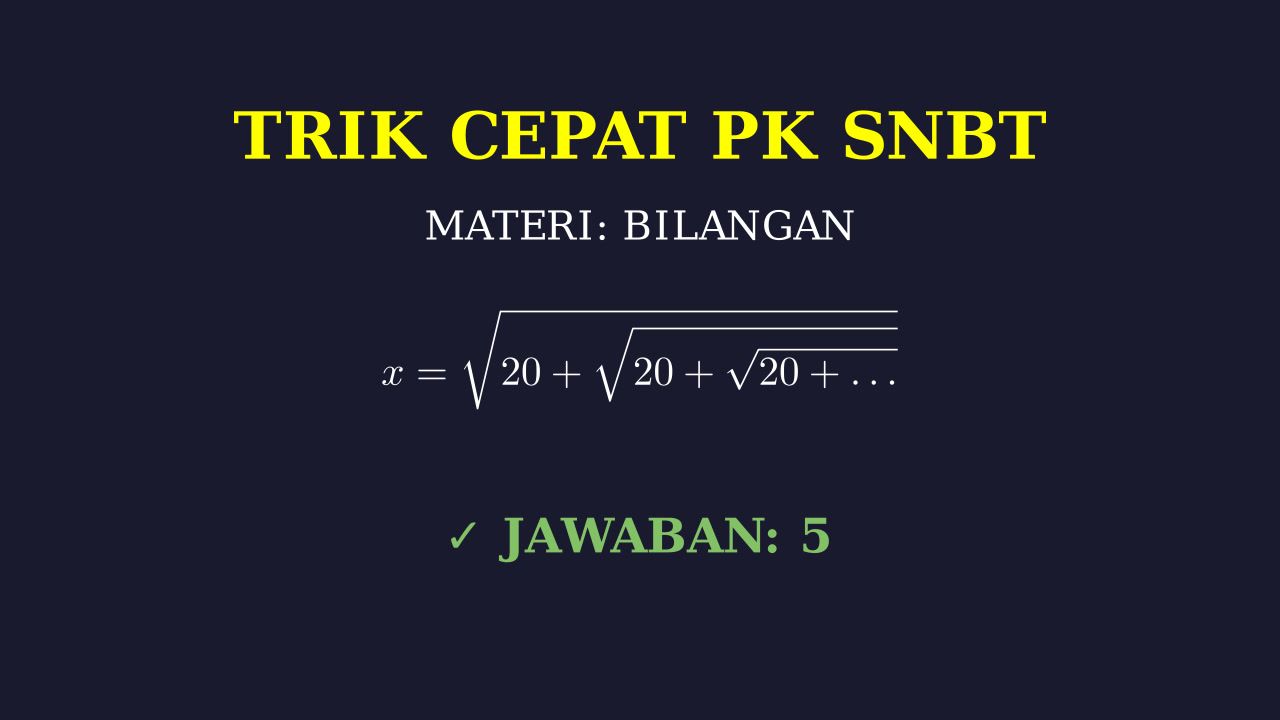 Trik Cepat Soal PK SNBT