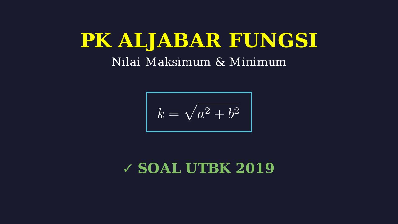 Maksimum dan Minimum Fungsi Trigonometri