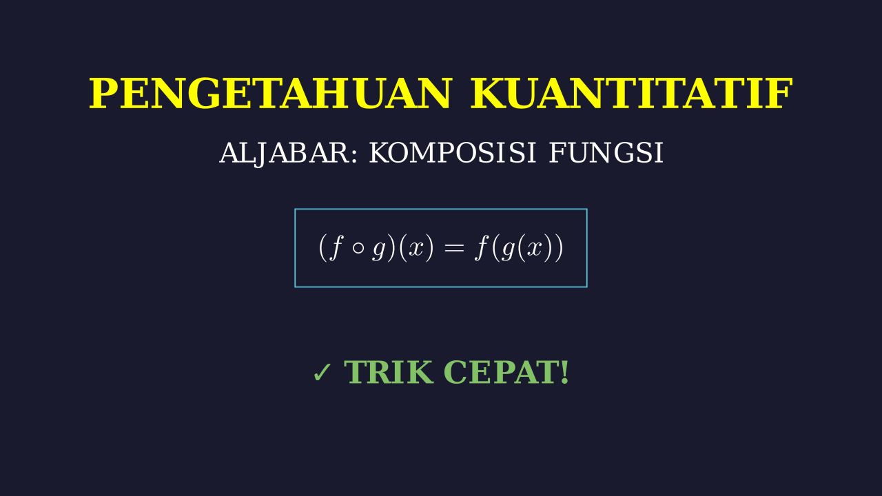 Memahami Konsep Fungsi f dan g