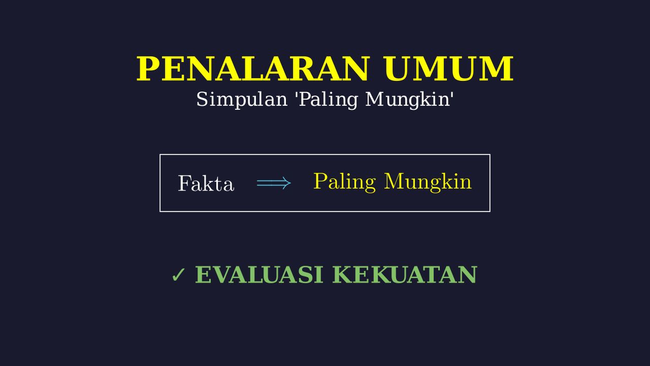 Penalaran Umum: Kesimpulan Paling Mungkin Benar