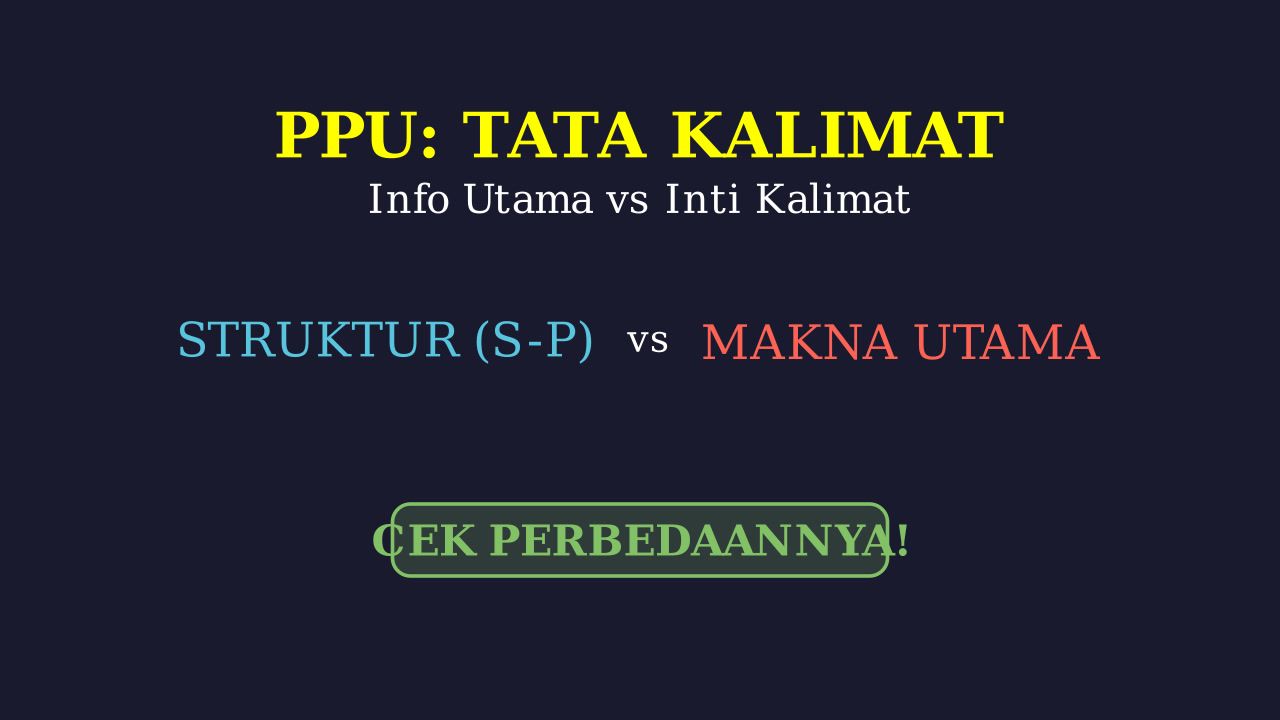 Informasi Utama vs. Inti Kalimat