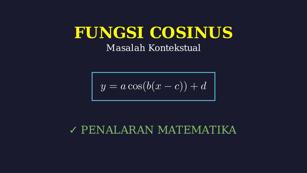 Masalah Kontekstual Fungsi Cosinus