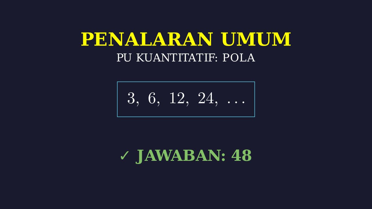 Menemukan Pola Berikutnya