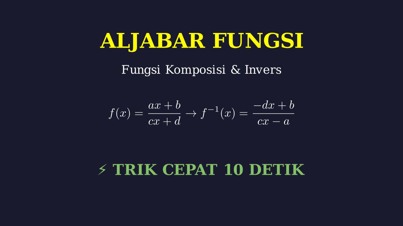 Trik Cepat Selesaikan Soal