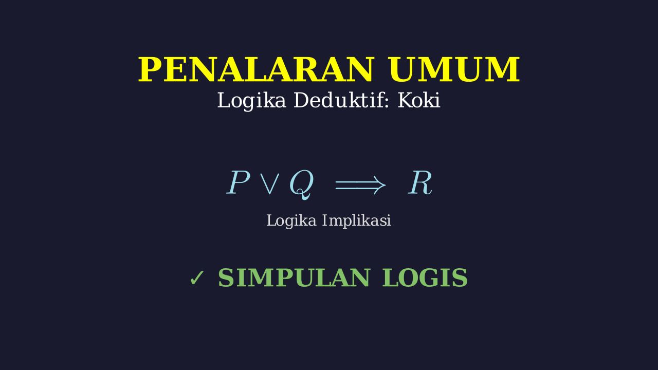 Logika Penalaran: Syarat Menu Spesial