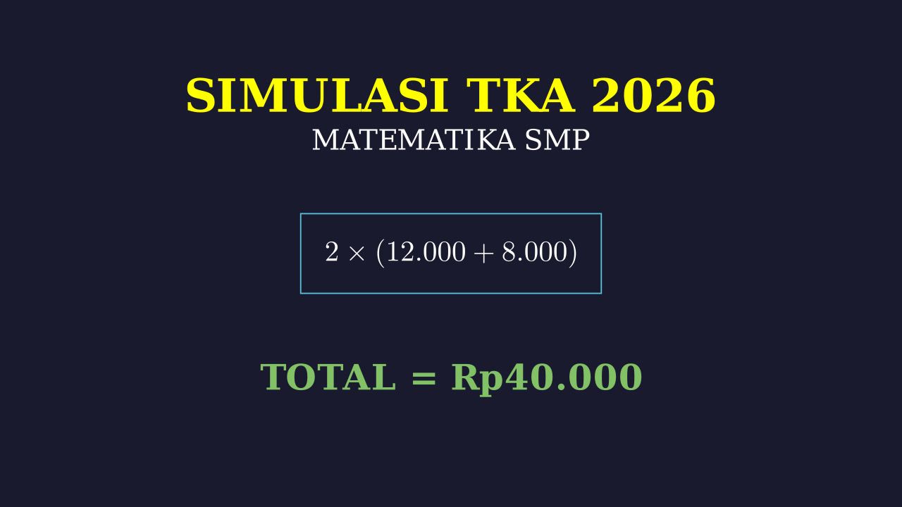 Simulasi TKA Matematika SMP 2026: Operasi Hitung