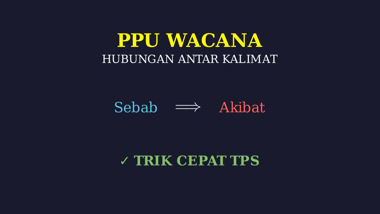 Hubungan Antar Kalimat PPU