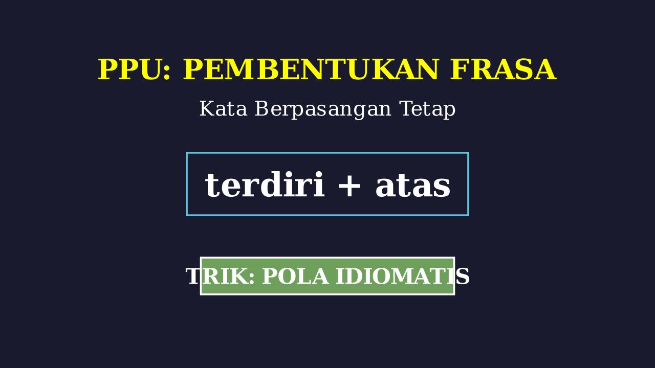 Menentukan Kata Berpasangan Tetap