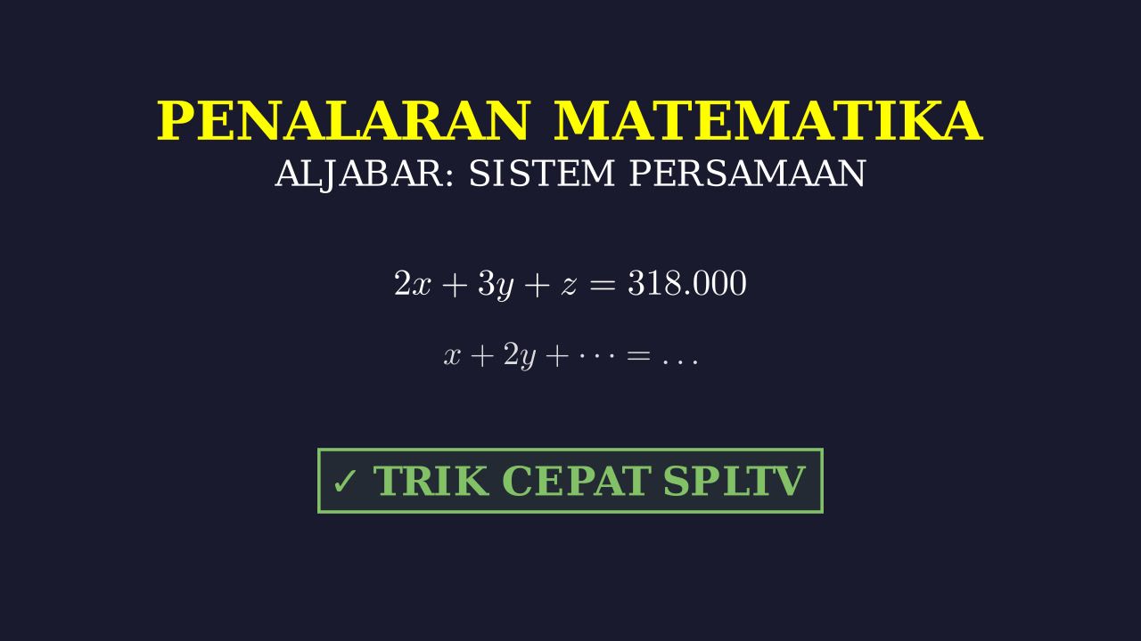SPLTV: Menghitung Harga Cat