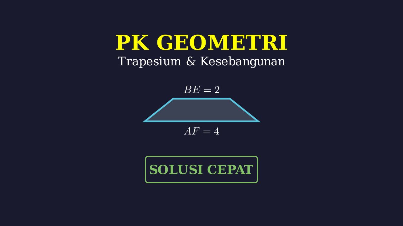 Geometri: Trapesium dan Kesebangunan