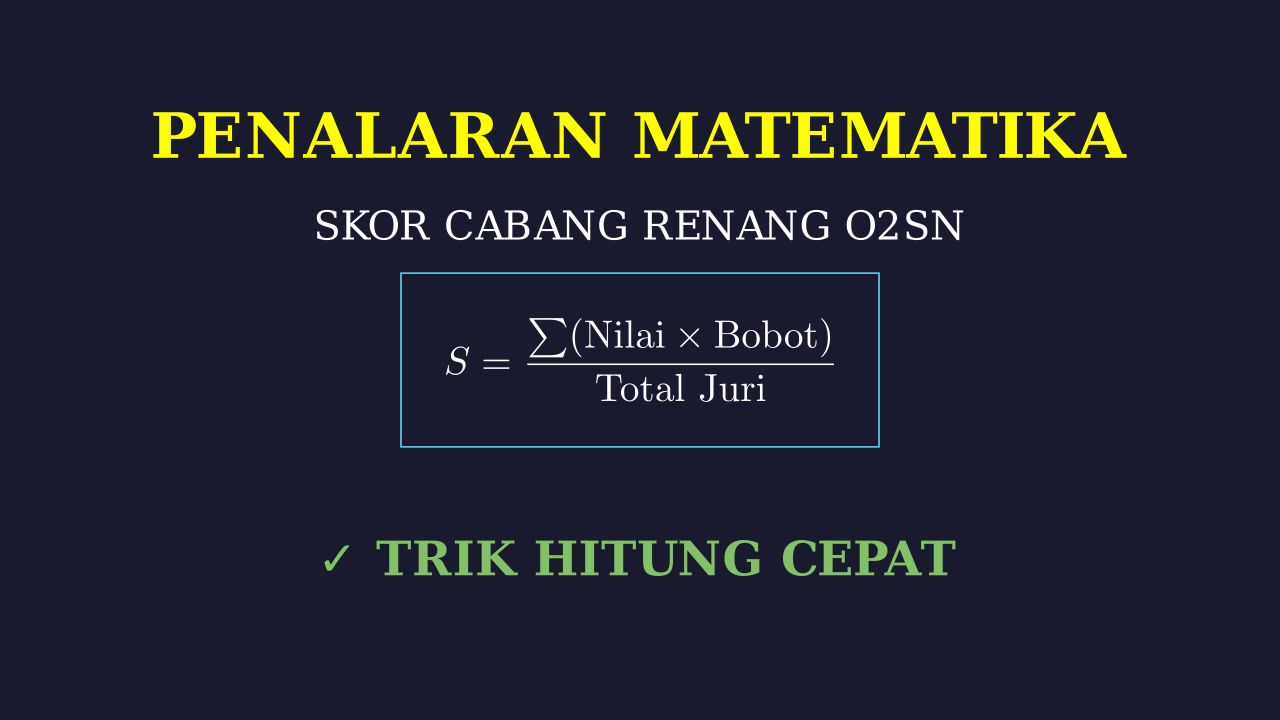 Pembahasan Soal O2SN Cabang Renang