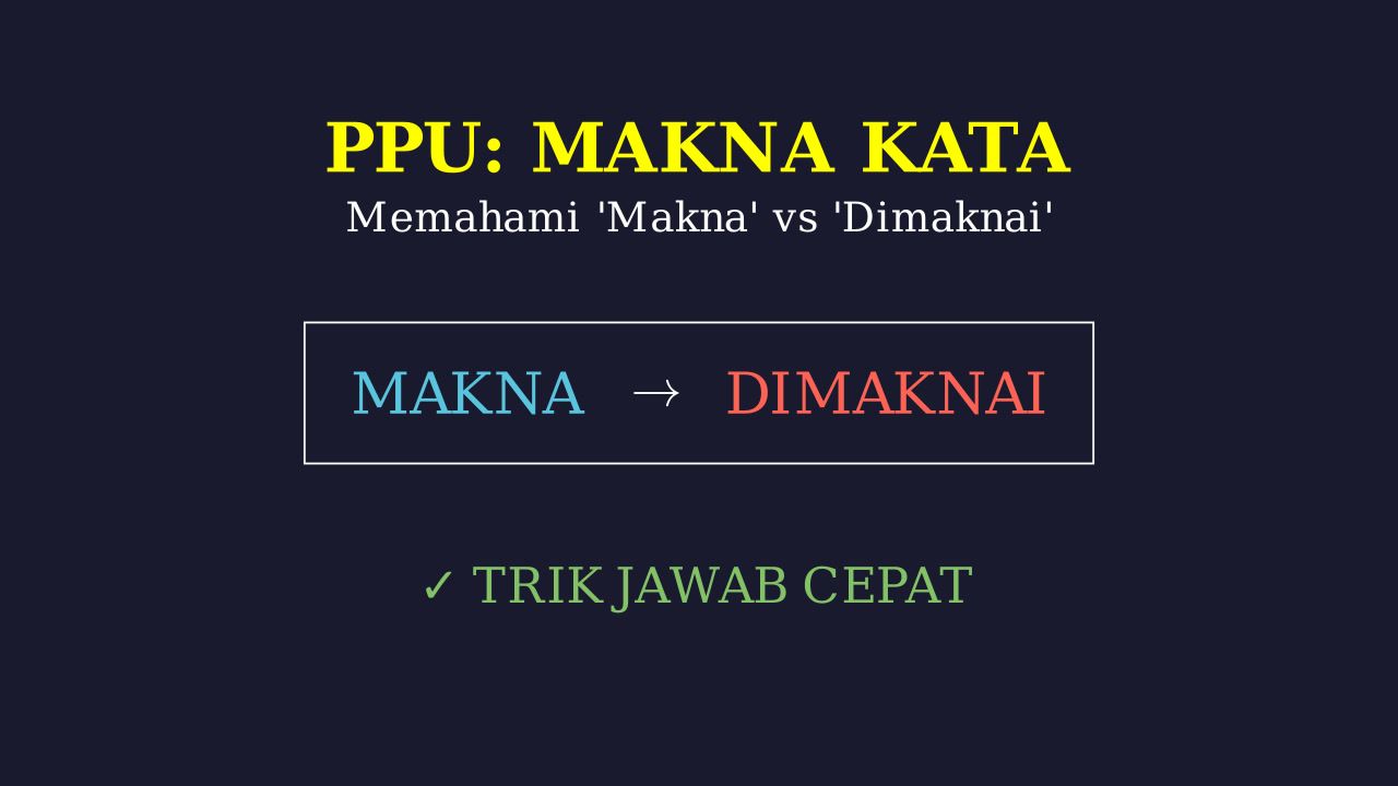 Memaknai Makna
