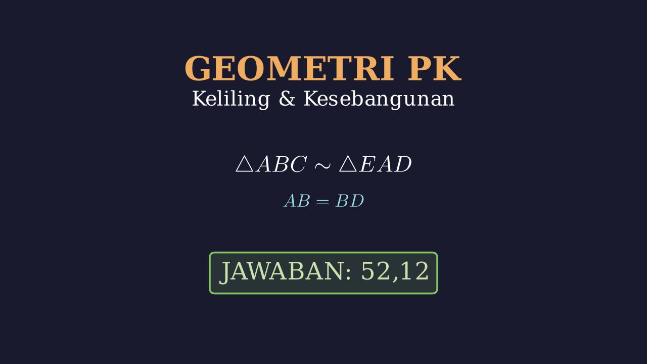 Keliling Segitiga Sebangun